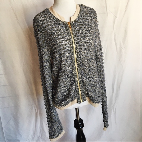 Chico's Sweaters - Chico’s jacket cardigan sweater medium 8 nubby